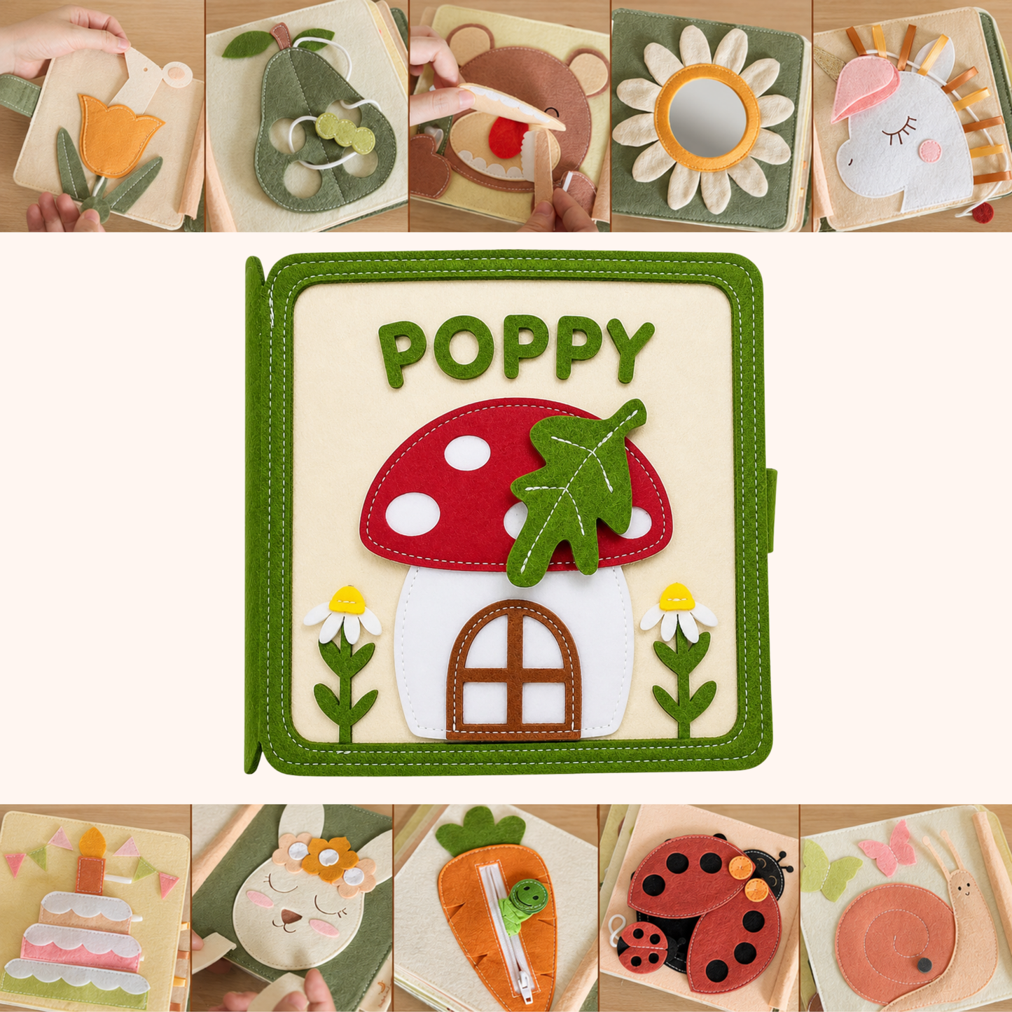 Mushroom Meadow Busy Book
